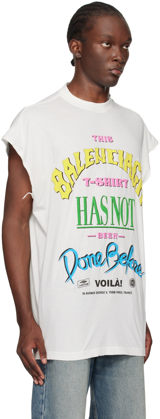 Balenciaga White 'Not Been Done' T-Shirt Balenciaga