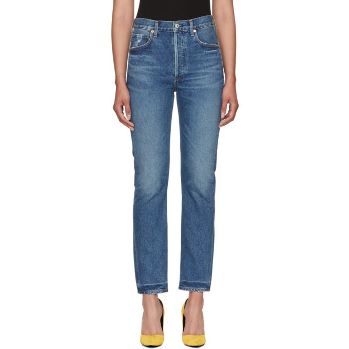 Photo: Citizens of Humanity Blue Charlotte Straight Jeans