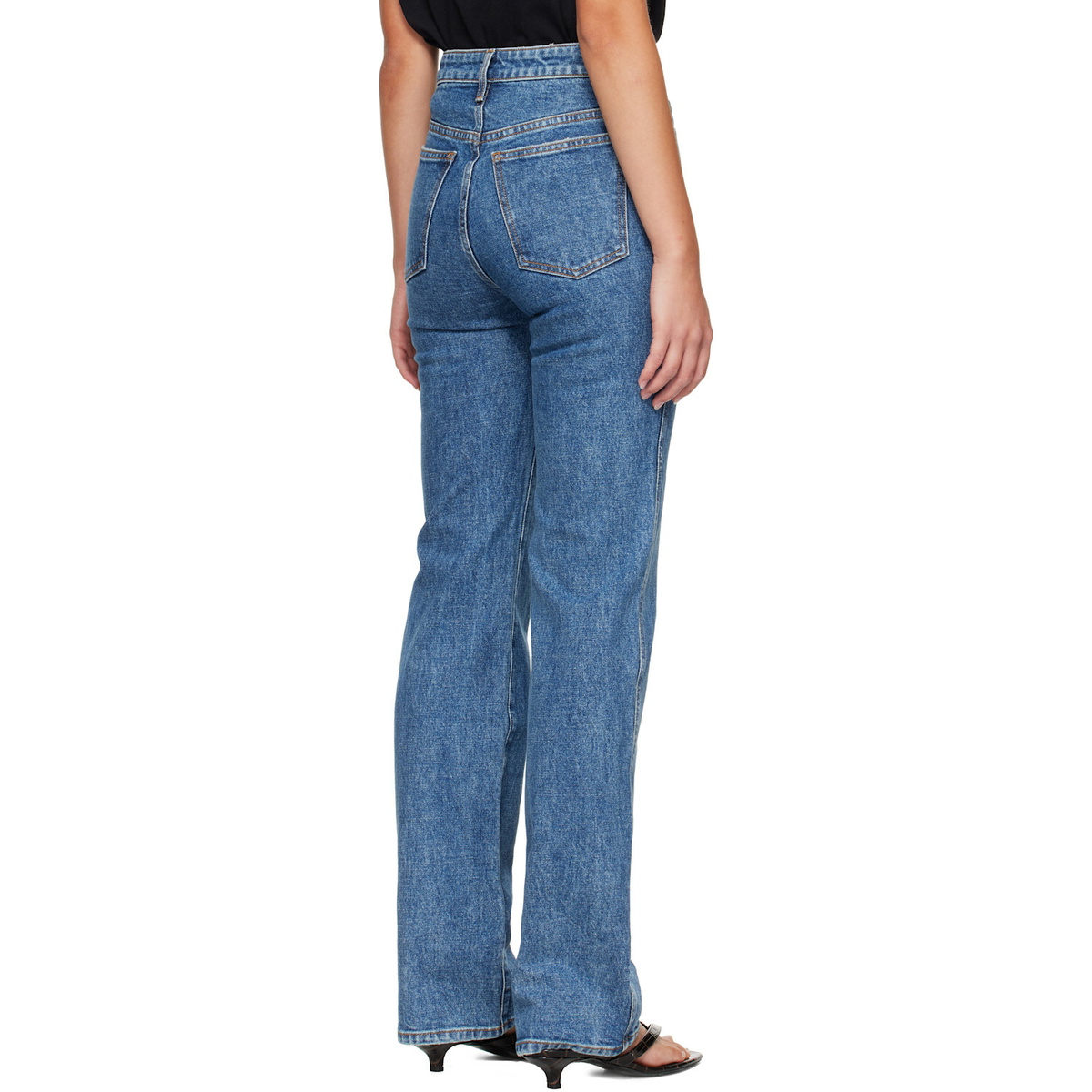 KHAITE Blue Danielle Stretch Jeans
