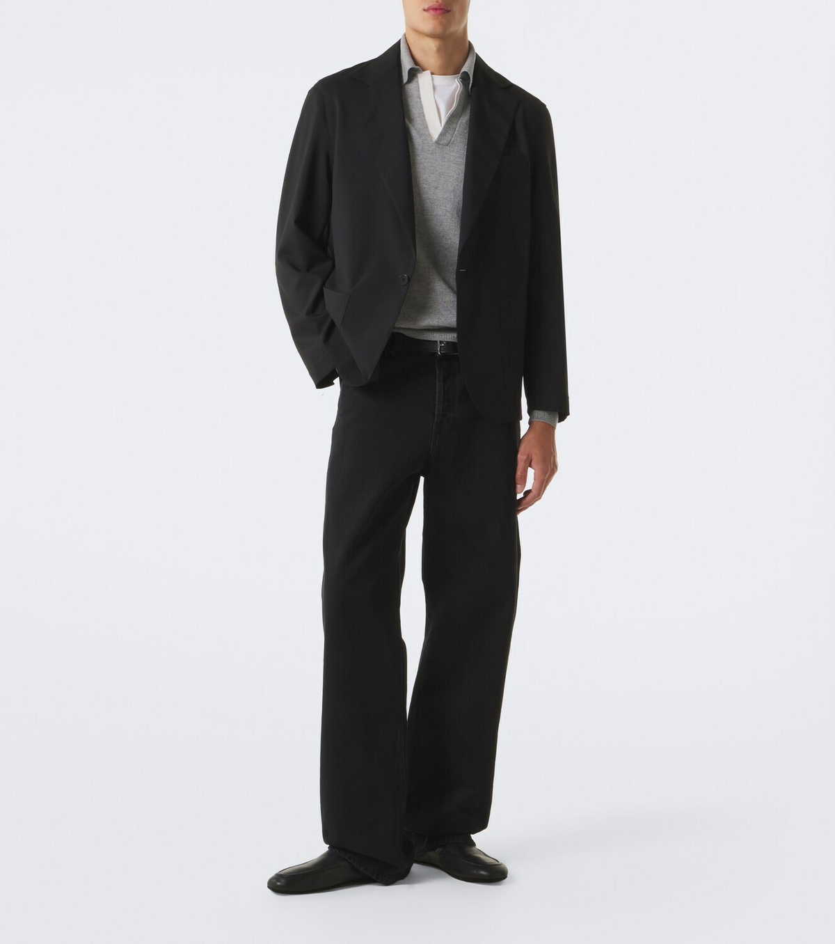 Lardini Virgin wool and cashmere polo sweater