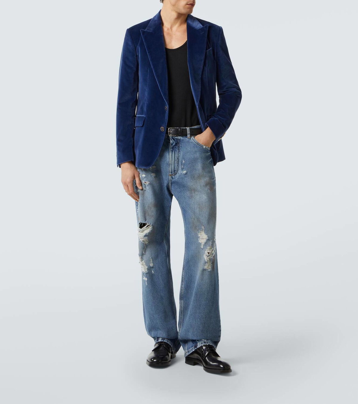 Dolce&Gabbana Distressed wide-leg jeans Dolce & Gabbana