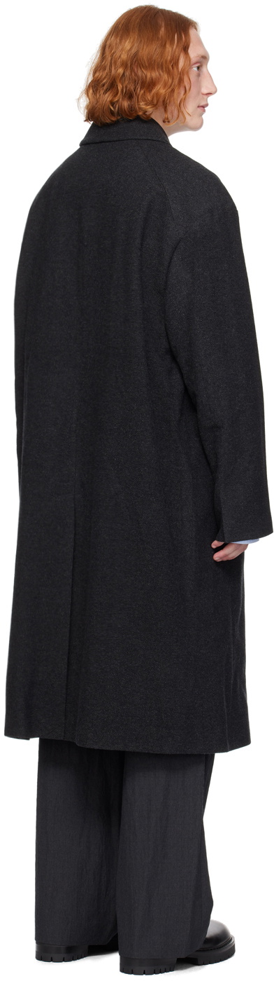 Juun.J Gray Herringbone Coat
