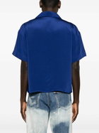 Glass Cypress Blue Nightsky Silk Shirt