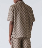 Gucci GG linen-blend canvas bowling shirt