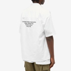 WTAPS Men's 04 Confusion Short Sleeve Back Print Shirt in White