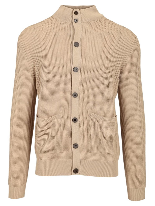 Photo: Ballantyne Rice Stitch Cotton Cardigan
