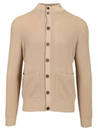 Ballantyne Rice Stitch Cotton Cardigan