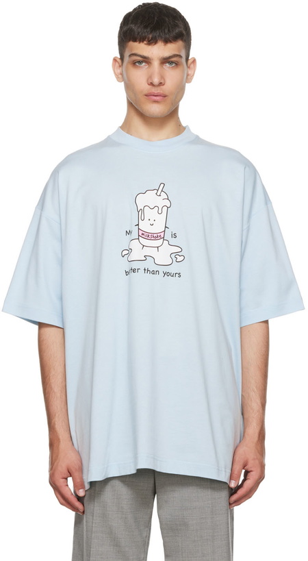 Photo: VETEMENTS Blue 'My Milkshake' T-Shirt