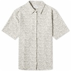 Soulland Men's Jodie Short Sleeve Stripe Shirt in White/Blue