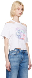 Stella McCartney White Distressed T-Shirt