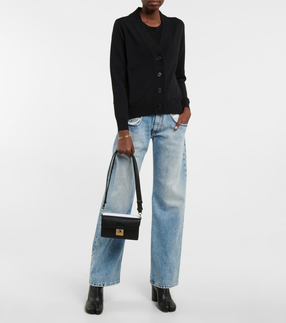 Maison Margiela - New Lock Horizontal leather shoulder bag