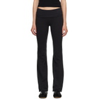 SKIMS Black Cotton Jersey Foldover Lounge Pants