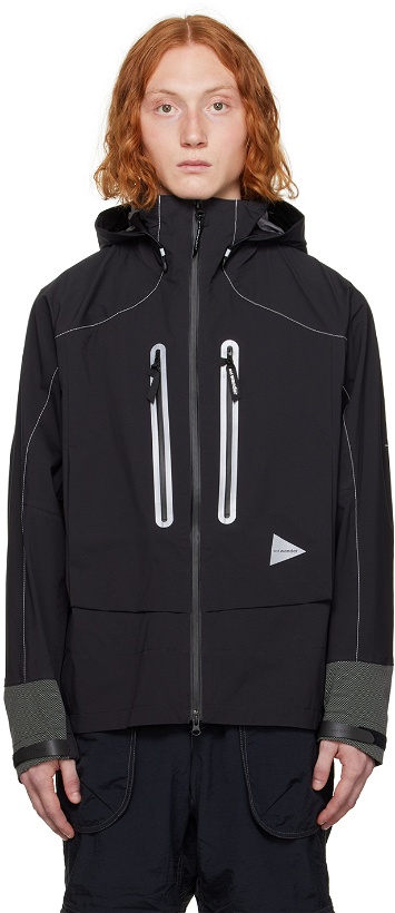 Photo: and wander Black Water Repellent Jacket