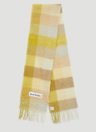 Check Logo Scarf in Yellow