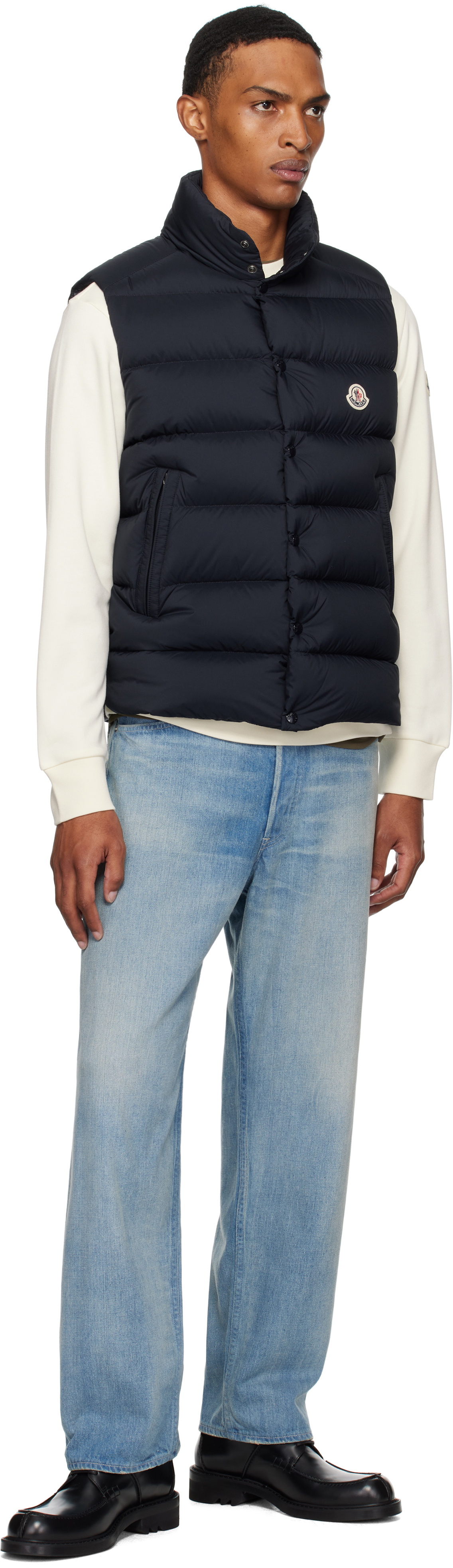 Moncler Navy Tibb Down Vest