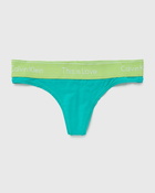 Calvin Klein Underwear Wmns Thong Blue - Womens - Panties