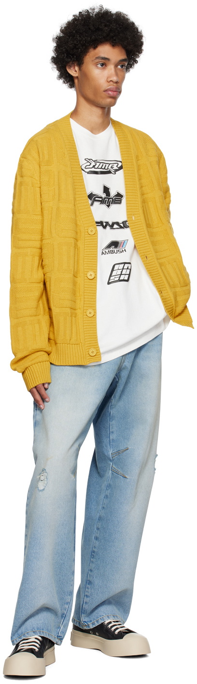 AMBUSH White Mix Long Sleeve T-Shirt