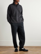 Aimé Leon Dore - Embroidered Ribbed Cotton Half-Zip Sweater - Gray
