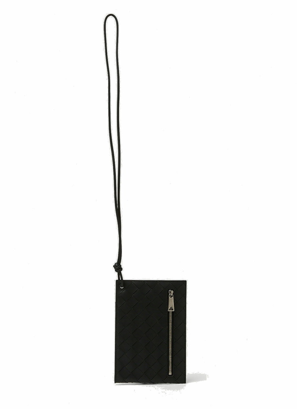 Photo: Intreccio Lanyard Wallet in Black