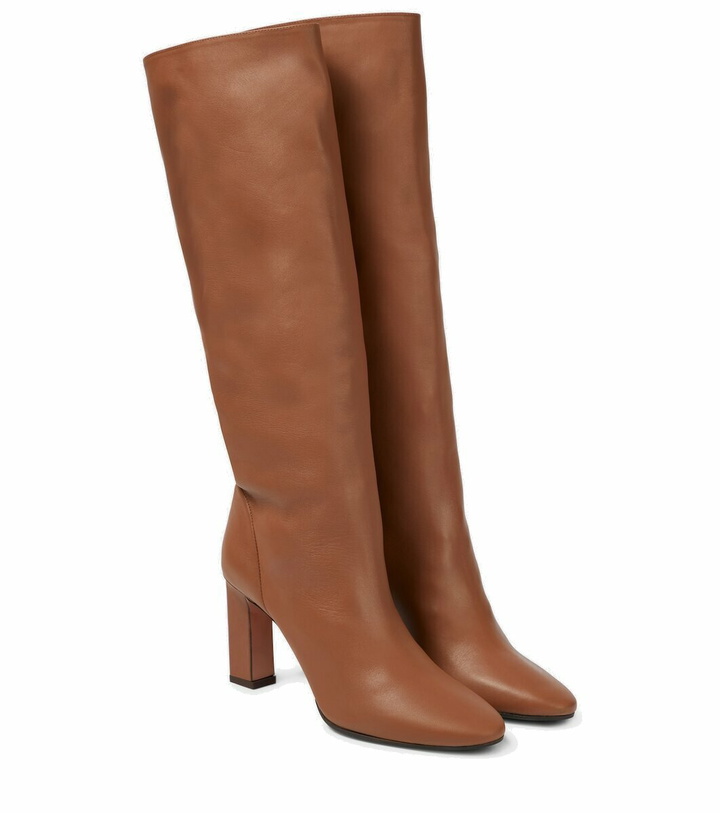 Photo: Aquazzura Manzoni leather knee-high boots