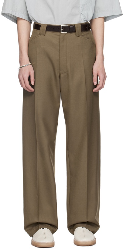 Photo: LEMAIRE Taupe Straight Trousers