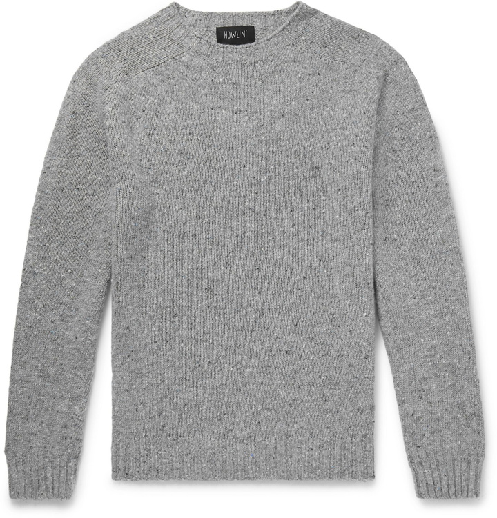 Photo: Howlin' - Terry Donegal Merino Wool Sweater - Gray