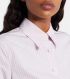 Calvin Klein Collection Pinstripe cotton poplin shirt