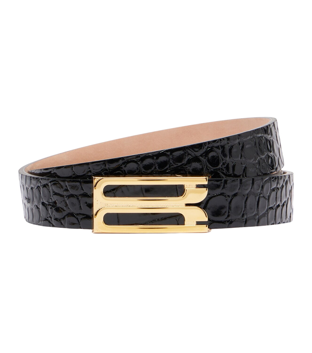 Victoria Beckham Croc-effect leather belt Victoria Beckham