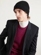 CELINE - Triomphe Logo-Embroidered Cashmere Beanie