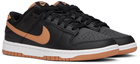 Nike Black & Tan Dunk Low Retro Sneakers