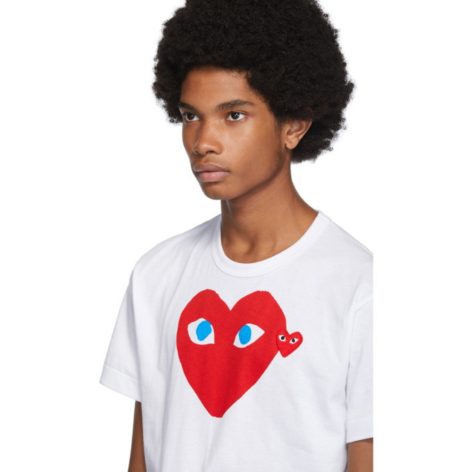 Comme des Garçons Big Heart Blue Eyes T-Shirt