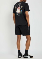 Casablanca Casaway Printed Cotton T-shirt Black