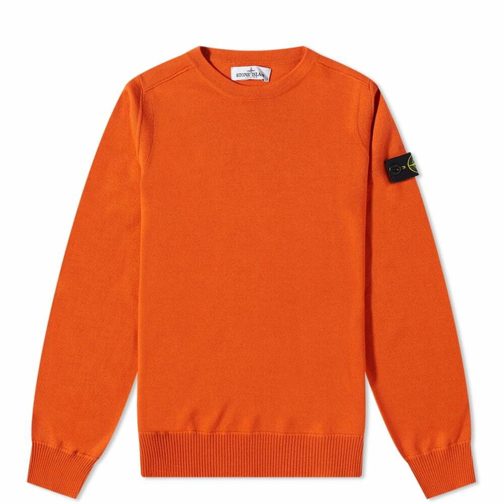 Photo: Stone Island Junior Crew Knit in Orange