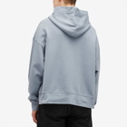 Palm Angels Men's Neck Logo Popover Hoodie in Grey