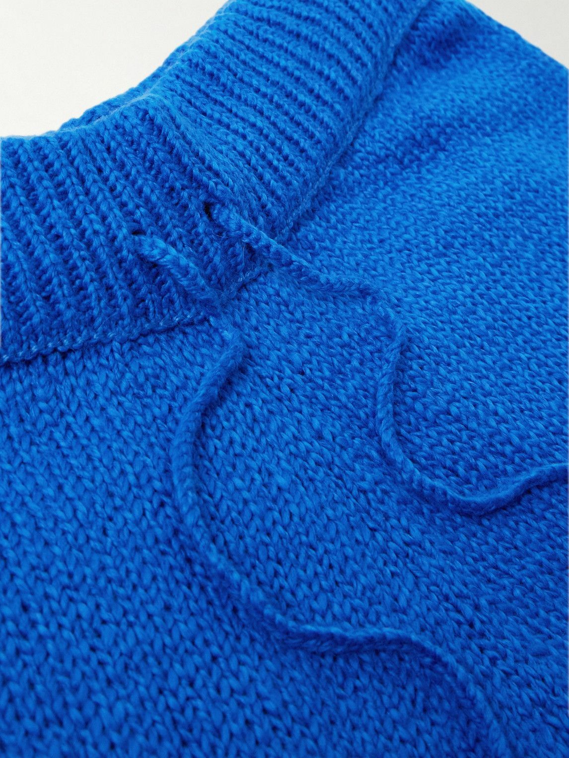 Cherry Los Angeles - Straight-Leg Cotton Drawstring Shorts - Blue