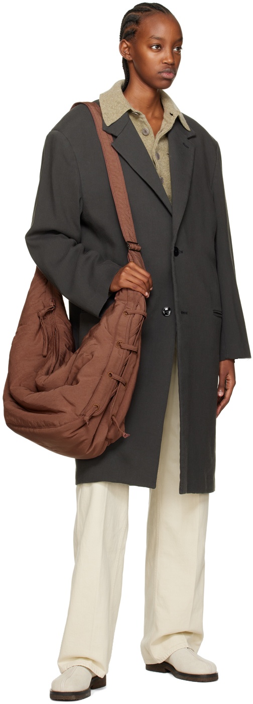 LEMAIRE Brown Soft Game Shoulder Bag Lemaire