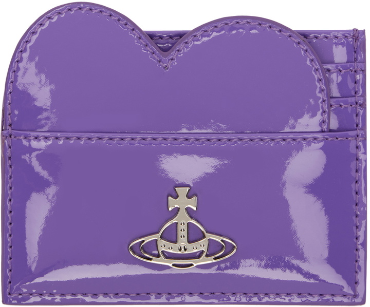 Photo: Vivienne Westwood Purple Shiny Heart Card Holder