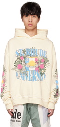 Rhude Off-White Printed Hoodie