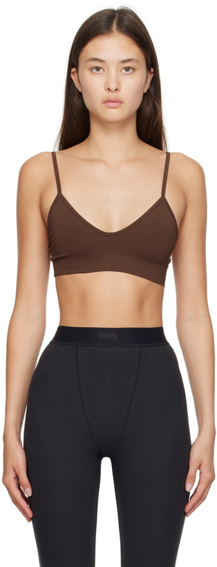 Photo: SKIMS Brown Soft Smoothing Bralette