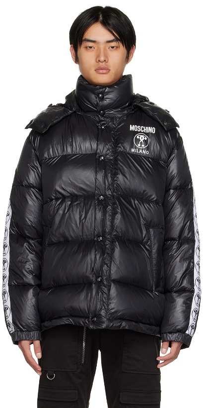 Photo: Moschino Black Double Question Mark Jacket