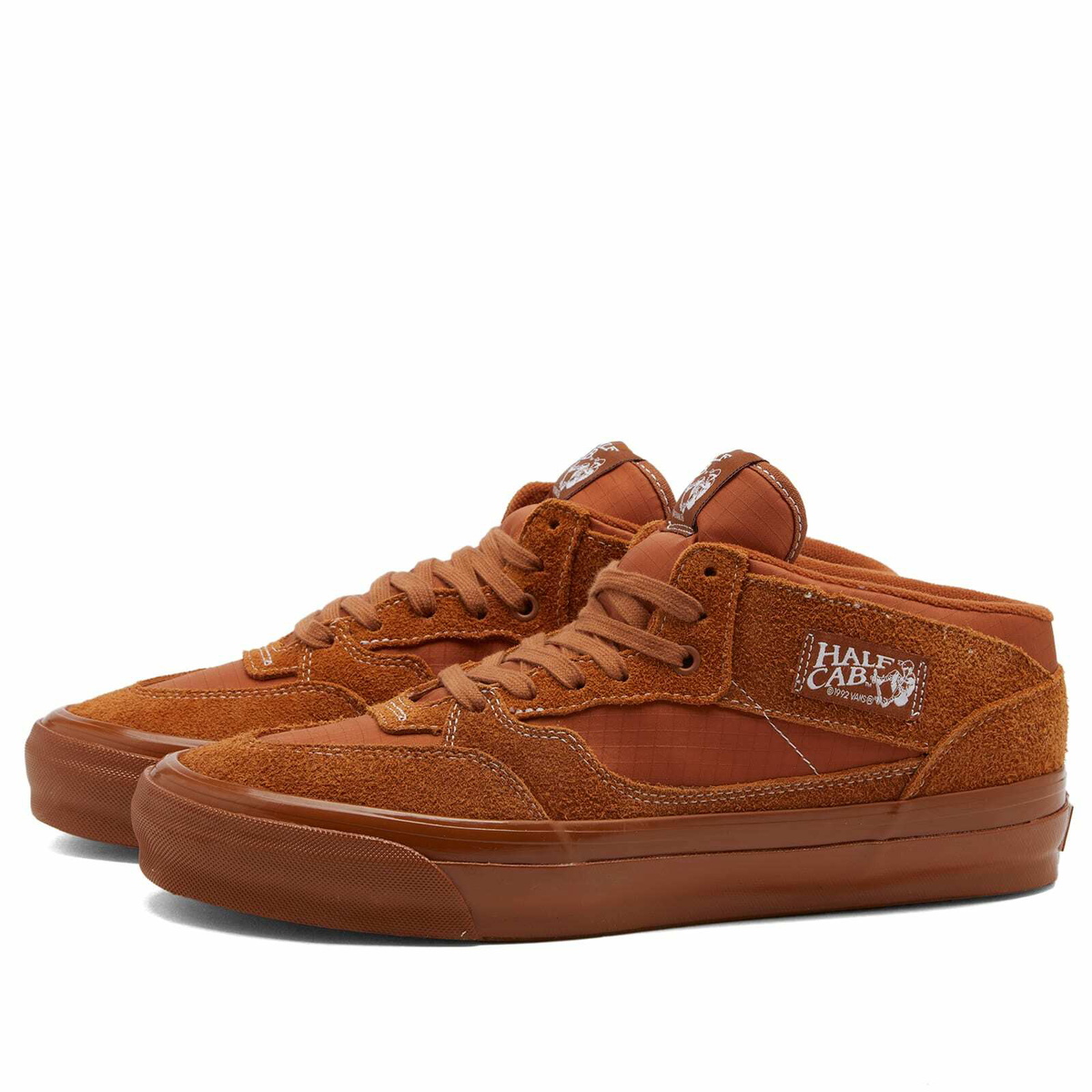Vans Men's LX Half Cab Reissue 33 in Hairy Suede Ginger Vans