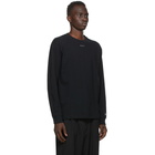 Yohji Yamamoto Black New Era Edition Logo Long Sleeve T-Shirt