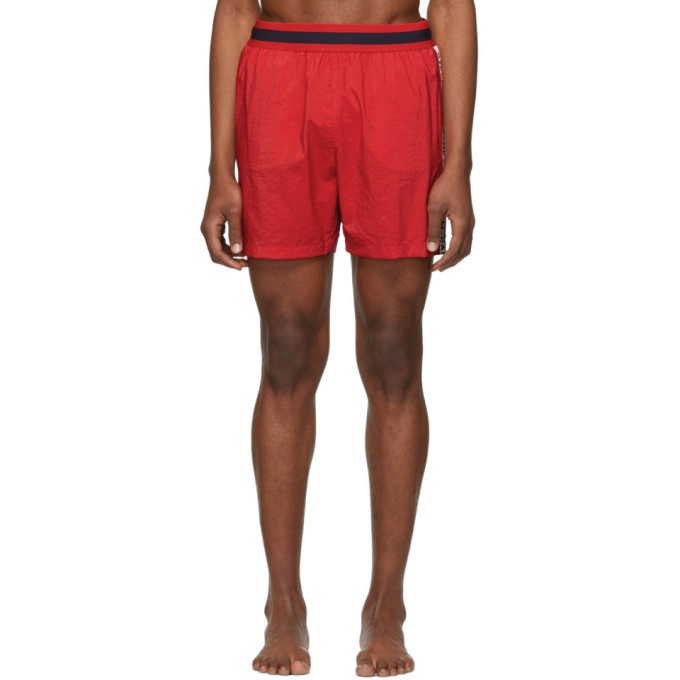 Photo: Stella McCartney Red Medium-Length Swim Shorts