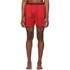 Stella McCartney Red Medium-Length Swim Shorts