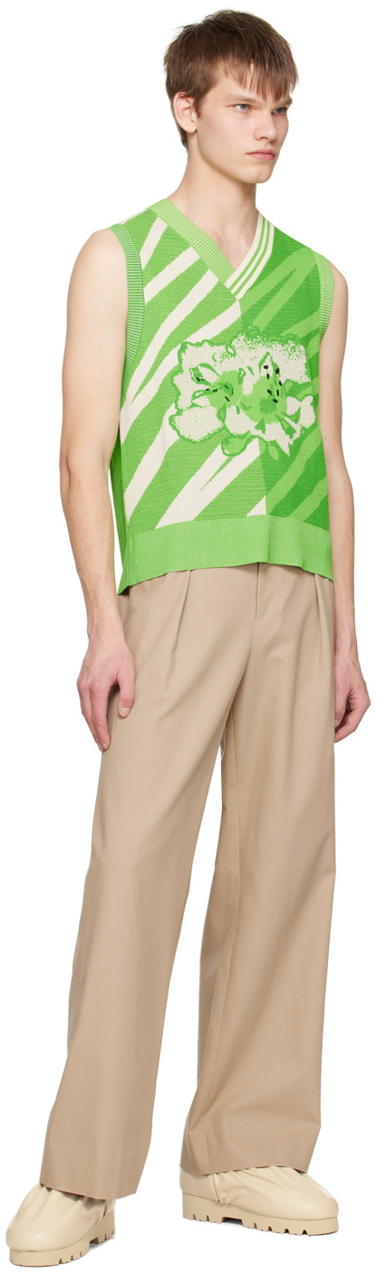 Feng Chen Wang Green Floral Vest