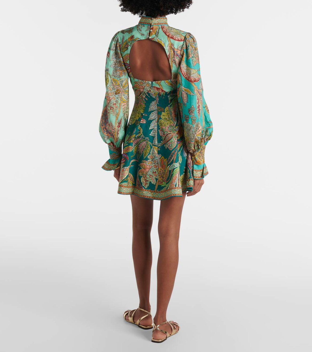 Almais Franca printed linen minidress ALMAIS