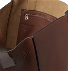 Loewe - Full-Grain Leather Tote Bag - Brown