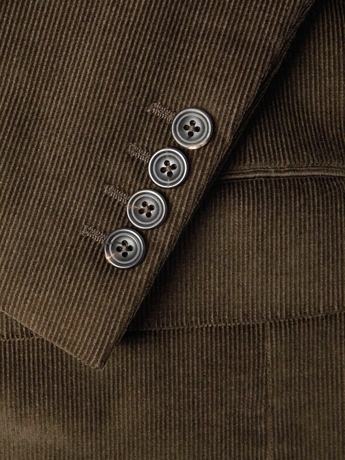 Kingsman - Slim-Fit Cotton-Blend Corduroy Blazer - Brown