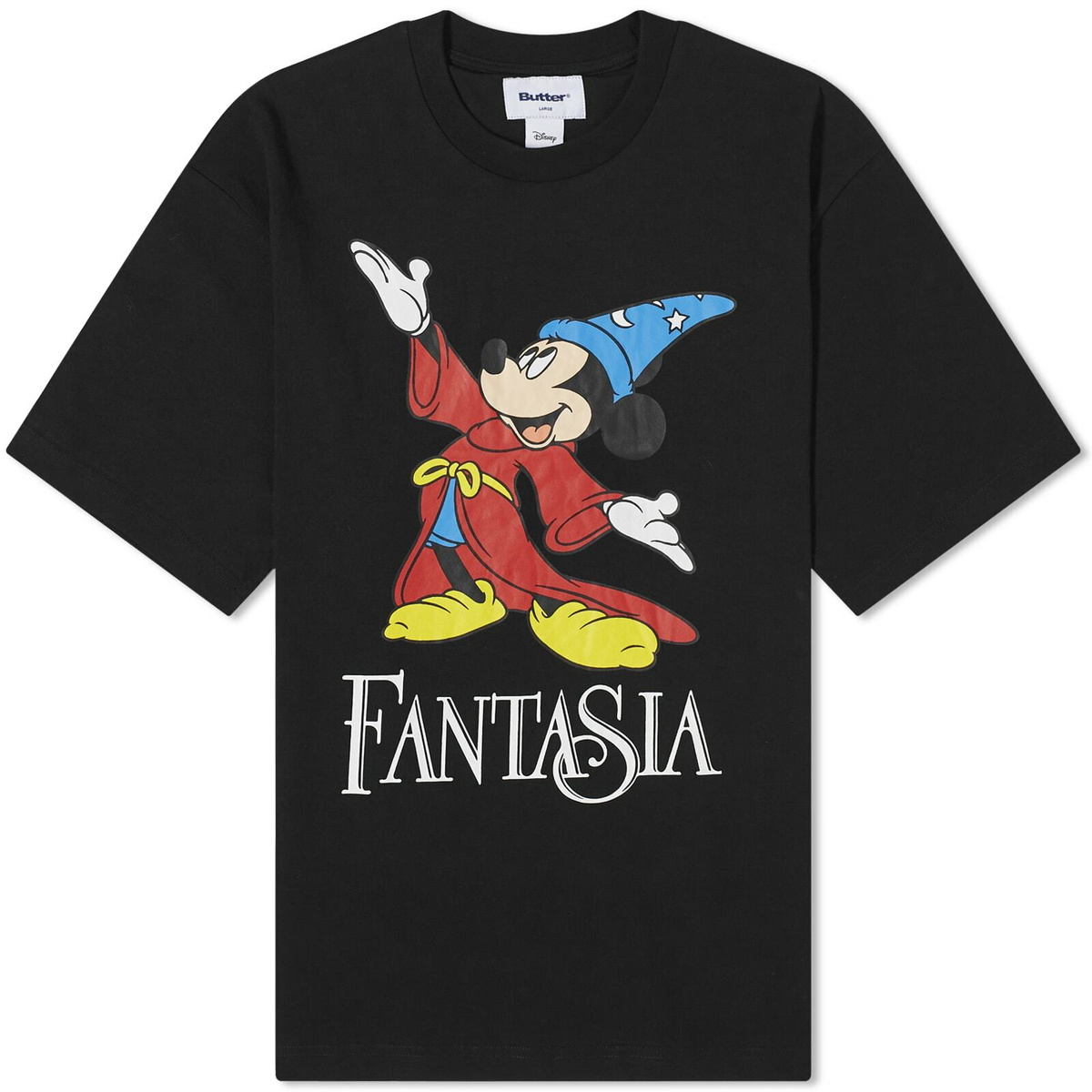 Butter Goods Men's x Disney Fantasia T-Shirt in Black Butter