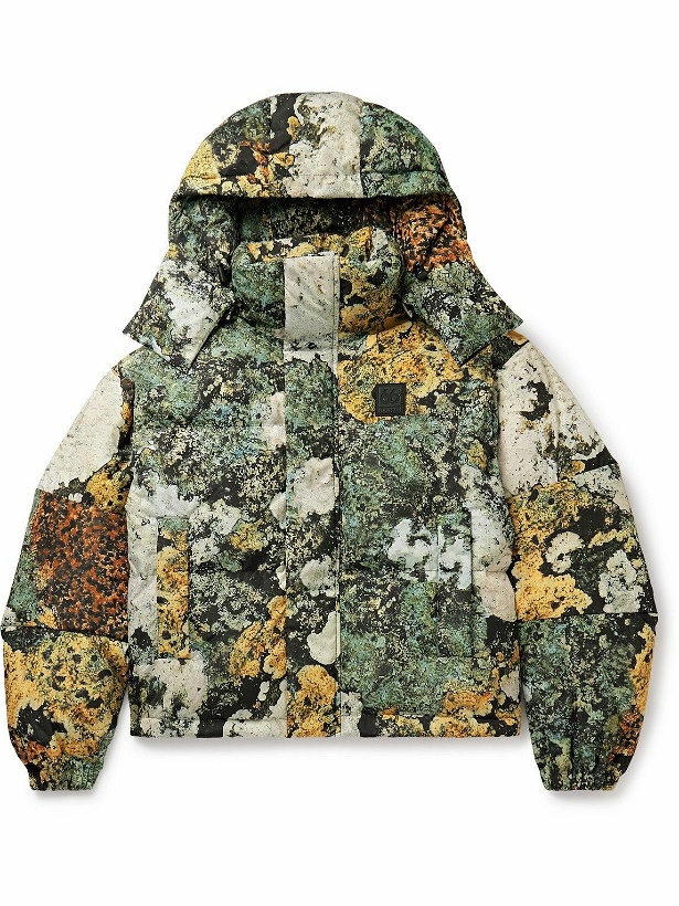Photo: 66 North - Dyngja Quilted Printed Recycled-Shell Hooded Down Jacket - Multi